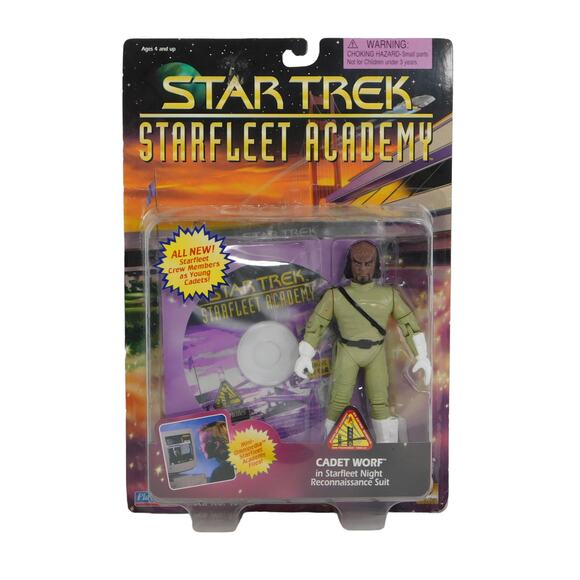 Playmates 1996 Star Trek Starfleet Academy Cadet Worf Action Figure - Picture 1 of 6